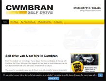 Tablet Screenshot of cwmbranvanhire.com